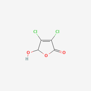 3,4-Dichloro-5-hydroxyfuran-2(5H)-one chemical structure (CAS 766-40-5)
