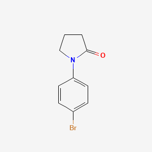 1-(4-Bromophenyl)pyrrolidin-2-one chemical structure (CAS 7661-32-7)