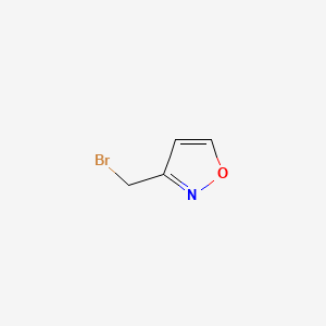 3-(Bromomethyl)isoxazole chemical structure (CAS 76632-20-7)