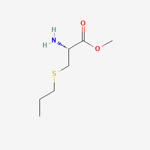 Methyl S-propyl-L-cysteinate chemical structure (CAS 766451-92-7)