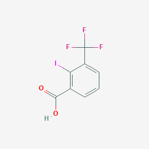 2-Iodo-3-(trifluoromethyl)benzoic acid chemical structure (CAS 766473-89-6)
