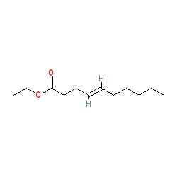 Ethyl trans-4-Decenoate chemical structure (CAS 76649-16-6)