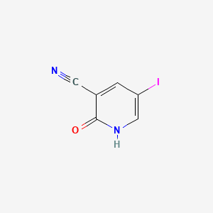 5-Iodo-2-oxo-1,2-dihydropyridine-3-carbonitrile chemical structure (CAS 766515-33-7)