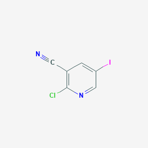 2-Chloro-5-iodonicotinonitrile chemical structure (CAS 766515-34-8)