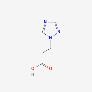 3-(1H-1,2,4-Triazol-1-yl)propanoic acid chemical structure (CAS 76686-84-5)