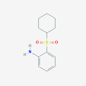 2-(Cyclohexylsulfonyl)aniline chemical structure (CAS 76697-52-4)