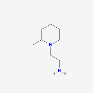 2-(2-Methylpiperidin-1-yl)ethanamine chemical structure (CAS 768-08-1)