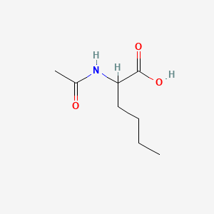 2-Acetamidohexanoic acid chemical structure (CAS 7682-16-8)