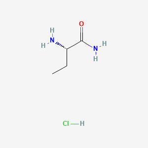 H-Abu-NH2 HCl chemical structure (CAS 7682-20-4)