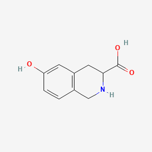 6-Hydroxy-1,2,3,4-tetrahydroisoquinoline-3-carboxylic acid chemical structure (CAS 76824-99-2)