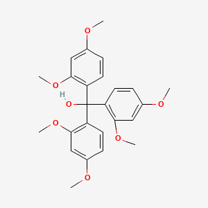 Tris(2,4-dimethoxyphenyl)methanol chemical structure (CAS 76832-37-6)