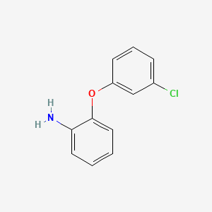 2-(3-Chlorophenoxy)aniline chemical structure (CAS 76838-73-8)