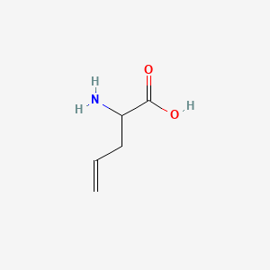 2-Aminopent-4-enoic acid chemical structure (CAS 7685-44-1)