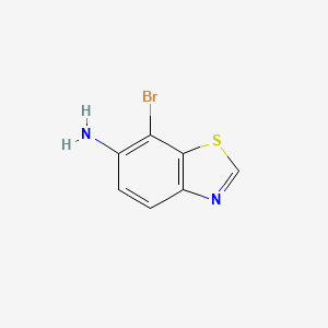 6-Amino-7-bromobenzothiazole chemical structure (CAS 769-20-0)