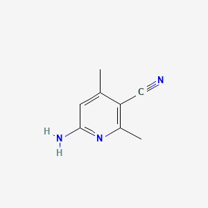6-Amino-2,4-dimethylnicotinonitrile chemical structure (CAS 769-27-7)