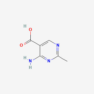 4-Amino-2-methylpyrimidine-5-carboxylic acid chemical structure (CAS 769-52-8)