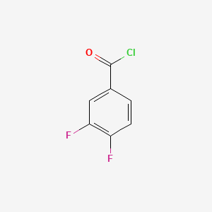 3,4-difluorobenzoylchloride chemical structure (CAS 76903-88-3)