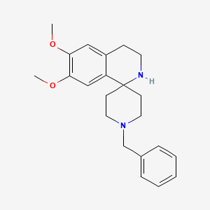1'-Benzyl-6,7-dimethoxy-3,4-dihydro-2H-spiro[isoquinoline-1,4'-piperidine] chemical structure (CAS 769062-02-4)