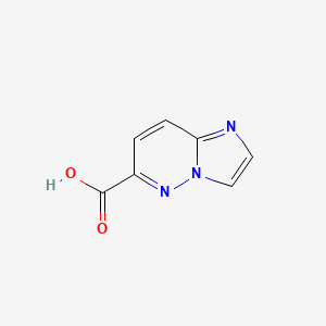 Imidazo[1,2-b]pyridazine-6-carboxylic acid chemical structure (CAS 769109-13-9)