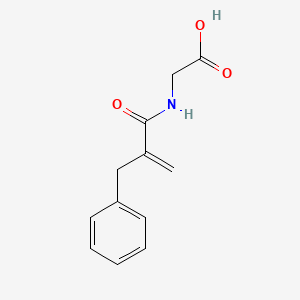 (2-Benzylacryloyl)glycine chemical structure (CAS 76932-18-8)