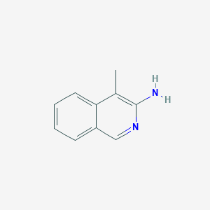 4-Methylisoquinolin-3-amine chemical structure (CAS 7697-66-7)