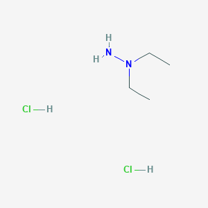 N,n-diethylhydrazinedihydrochloride chemical structure (CAS 7699-31-2)