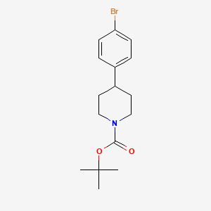 1-N-Boc-4-(4-Bromophenyl)piperidine chemical structure (CAS 769944-78-7)