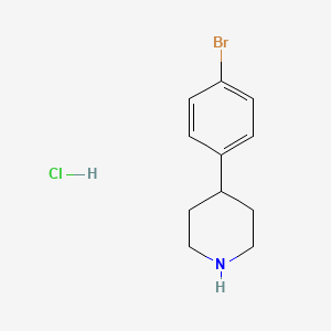 4-(4-Bromophenyl)piperidine hydrochloride chemical structure (CAS 769944-79-8)
