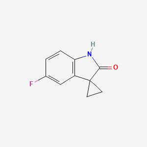 5'-Fluorospiro[cyclopropane-1,3'-indolin]-2'-one chemical structure (CAS 769965-95-9)