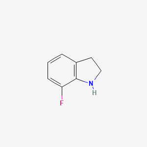 7-Fluoroindoline chemical structure (CAS 769966-04-3)