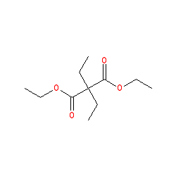 Diethyl Diethylmalonate chemical structure (CAS 77-25-8)