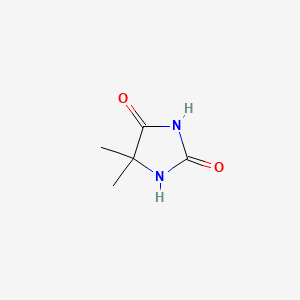 5,5-Dimethylimidazolidine-2,4-dione chemical structure (CAS 77-71-4)