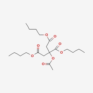 Tributyl 2-acetoxypropane-1,2,3-tricarboxylate chemical structure (CAS 77-90-7)
