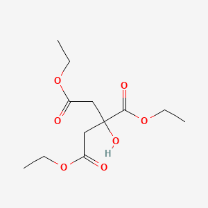 Triethyl 2-hydroxypropane-1,2,3-tricarboxylate chemical structure (CAS 77-93-0)