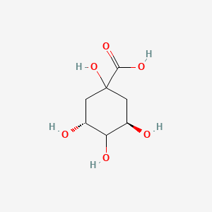 (1α,3R,4α,5R)-1,3,4,5-Tetrahydroxycyclohexanecarboxylic acid chemical structure (CAS 77-95-2)