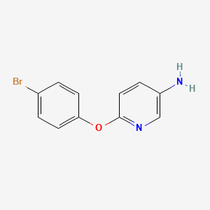 6-(4-Bromophenoxy)pyridin-3-amine chemical structure (CAS 77006-26-9)