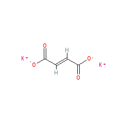 Fumaric acid xpotassium salt chemical structure (CAS 7704-72-5)