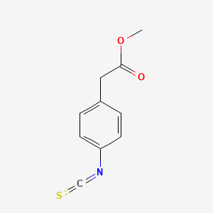 Methyl 2-(4-isothiocyanatophenyl)acetate chemical structure (CAS 77055-43-7)