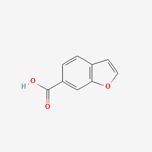Benzofuran-6-carboxylic acid chemical structure (CAS 77095-51-3)