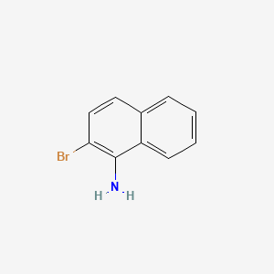 2-Bromonaphthalen-1-amine chemical structure (CAS 771-14-2)