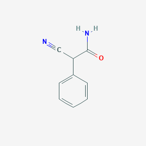 2-Cyano-2-phenylacetamide chemical structure (CAS 771-84-6)