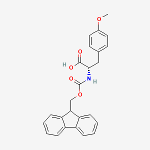Fmoc-Tyr(Me)-OH chemical structure (CAS 77128-72-4)