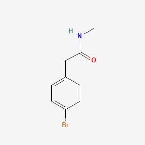 2-(4-Bromophenyl)-N-methylacetamide chemical structure (CAS 7713-76-0)