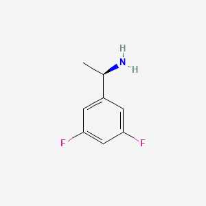 (R)-1-(3,5-Difluorophenyl)ethanamine chemical structure (CAS 771465-40-8)
