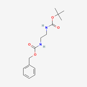 Benzyl tert-butyl ethane-1,2-diyldicarbamate chemical structure (CAS 77153-05-0)