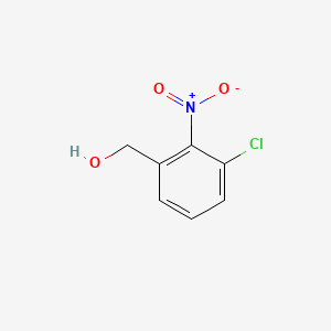 (3-Chloro-2-nitrophenyl)methanol chemical structure (CAS 77158-86-2)