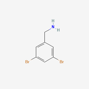 (3,5-Dibromophenyl)methanamine chemical structure (CAS 771580-86-0)