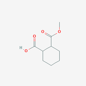 2-(Methoxycarbonyl)cyclohexanecarboxylic acid chemical structure (CAS 7719-08-6)