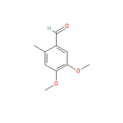 4,5-Dimethoxy-2-methylbenzaldehyde chemical structure (CAS 7721-62-2)