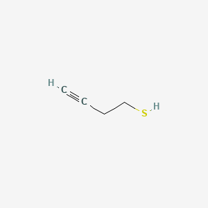 But-3-yne-1-thiol chemical structure (CAS 77213-87-7)